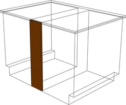 Fisherbrand&trade;&nbsp;Standing Height Rear and Center Wood Fillers